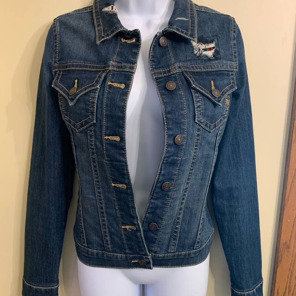 Miss Me jean jacket dark wash small